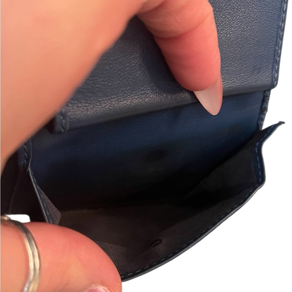 Vintage Gucci Blue Python Leather Wallet - image 5